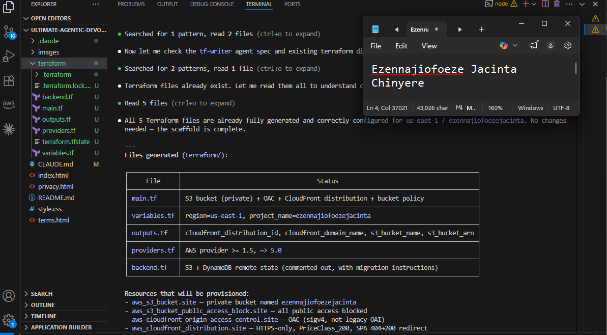 Agentic AI DevOps screenshot 3