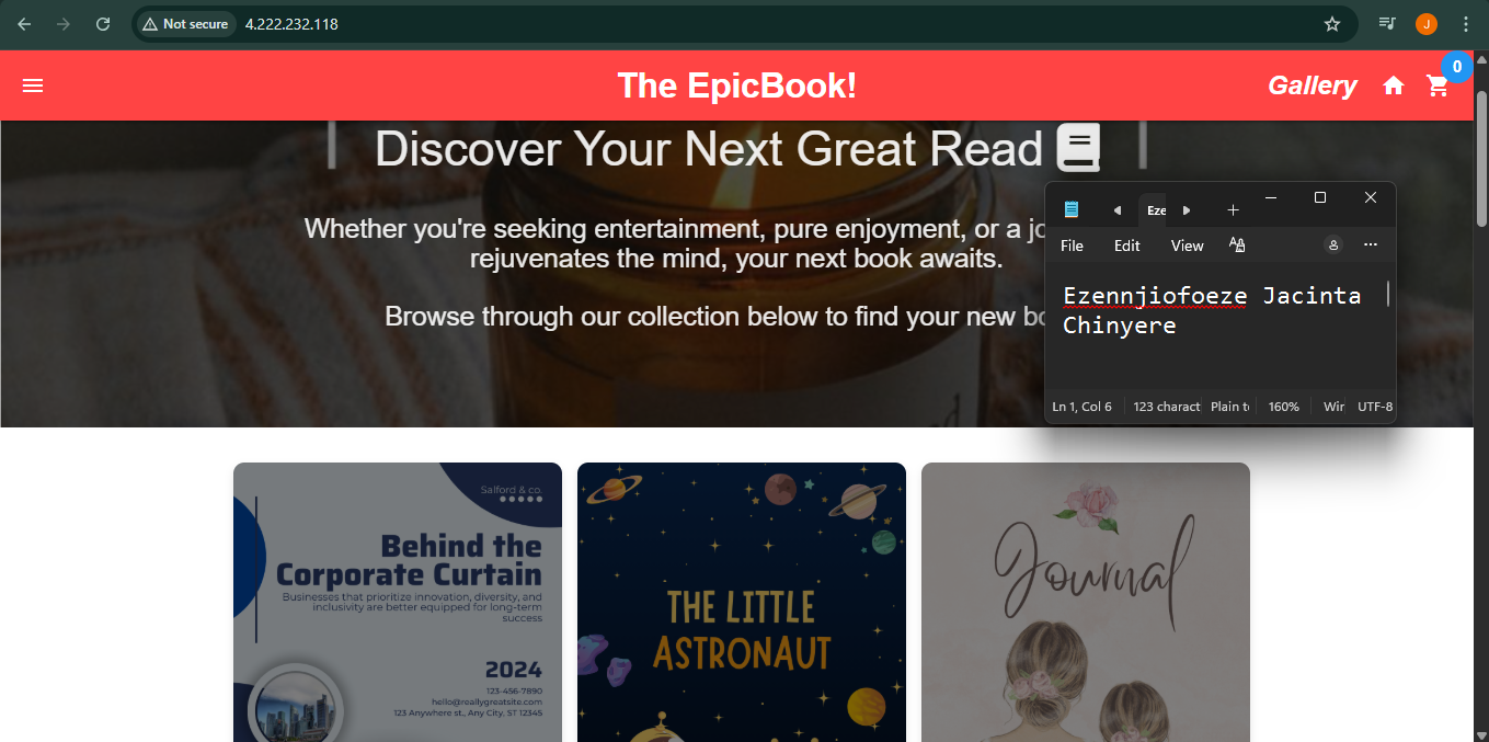 EpicBook Azure DevOps Deployment screenshot 1